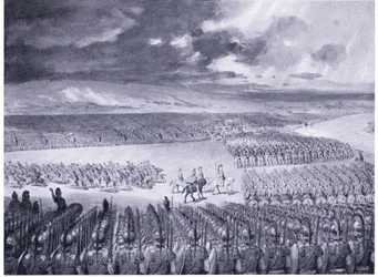 Porus espera el ataque de Alejandro 326 a.C.